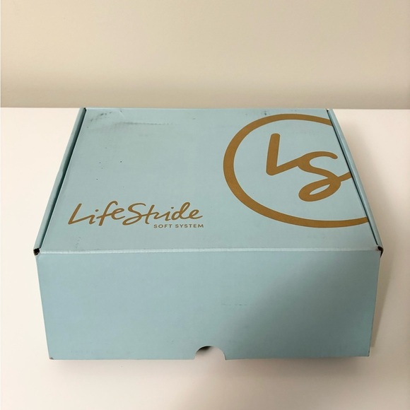 Life Stride Black Wedge Sandals - Picture 3 of 4